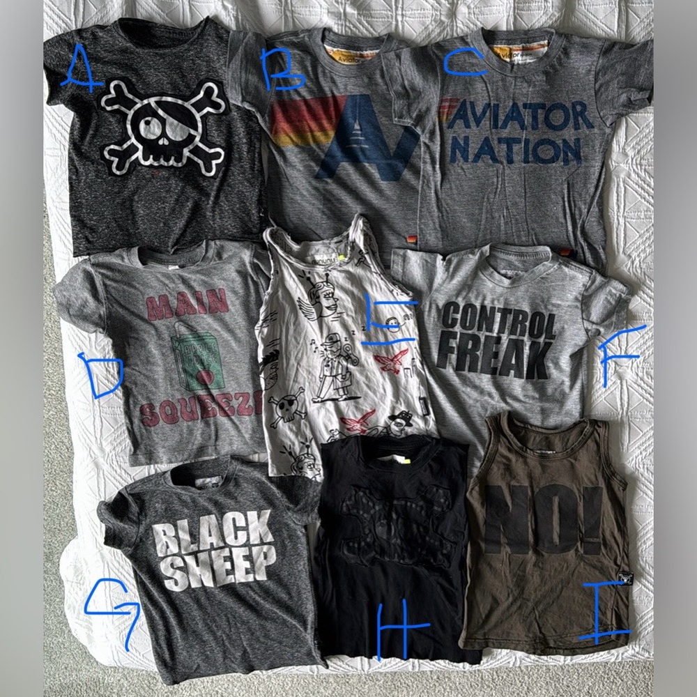 NUNUNU & AVIATOR NATION | Toddler Tees Tanks Zip-up | Size 2T